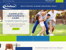 Tablet Screenshot of orthotexas.com